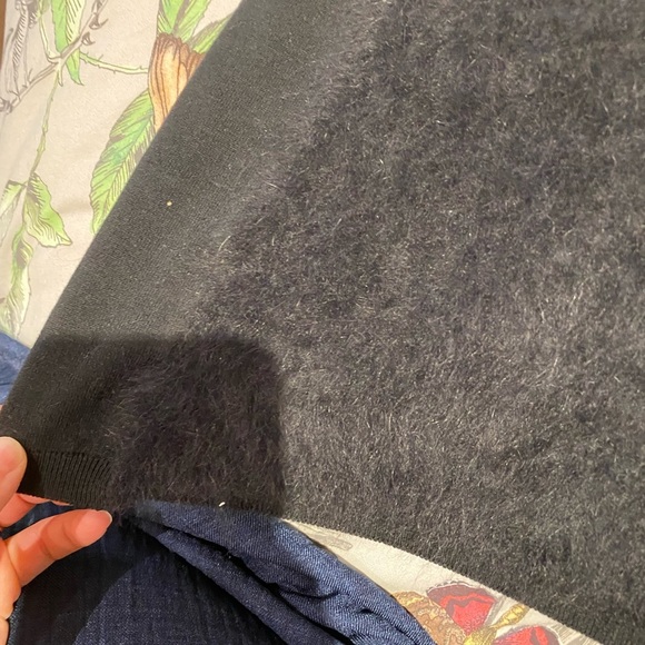 Max Mara / Maglia wool knit eyelash front short sleeve cteen neck sweater - Picture 3 of 7